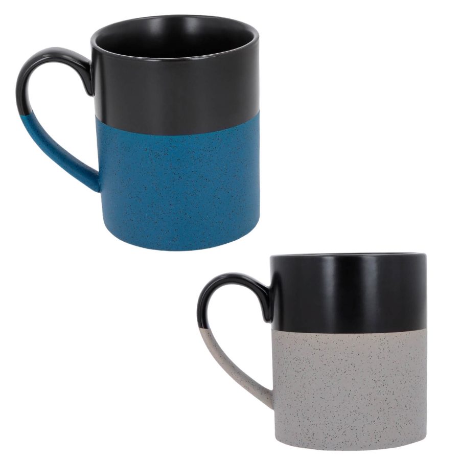 TAZA DE CERÁMICA CON ACABADO MATE EN LA PARTE SUPERIOR  F0563