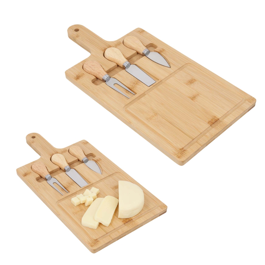 SET DE TABLA PARA QUESOS QUE INCLUYE 2 CUCHILLOS 1 TENEDOR PARA QUESOS  F0547